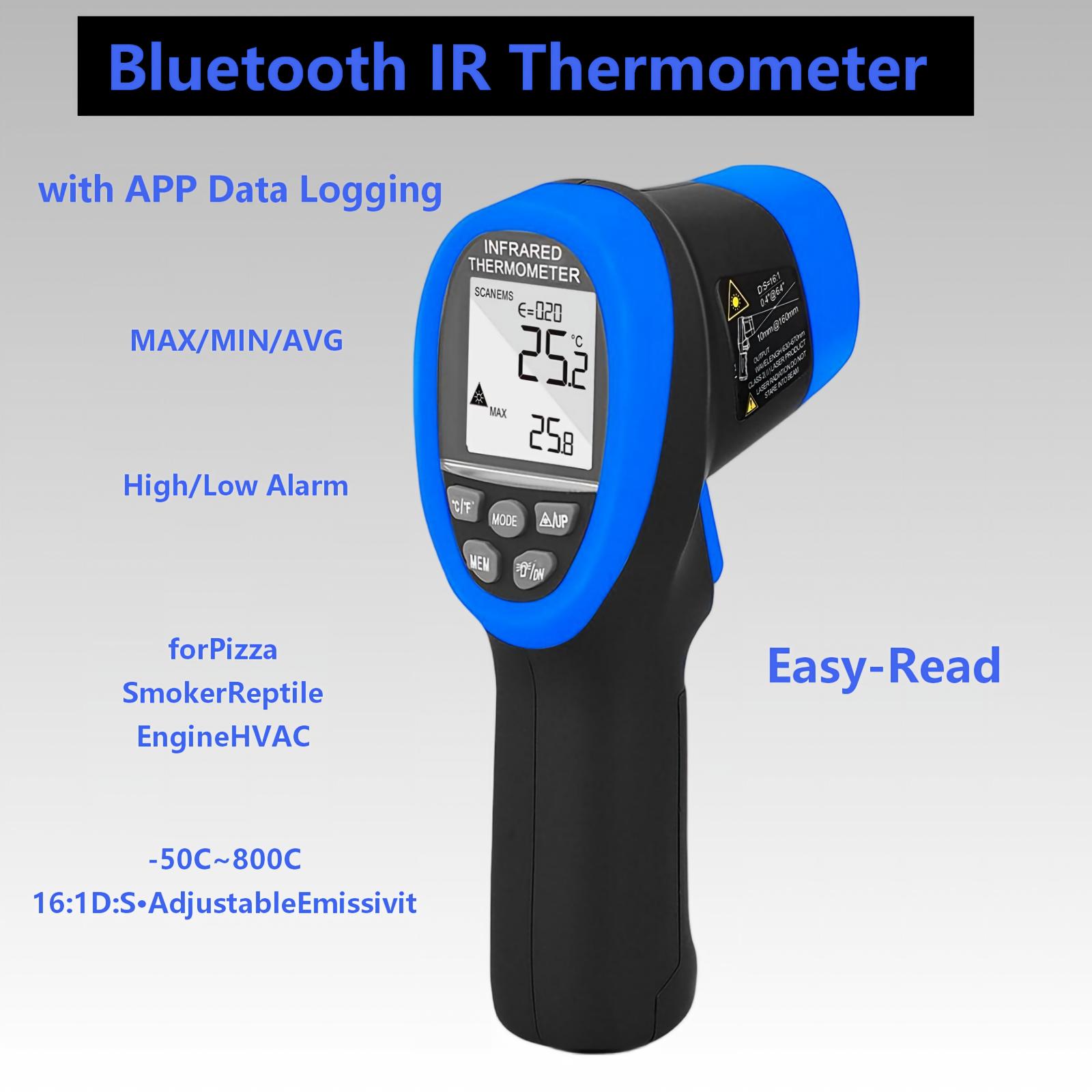 Home Cooking App - HOLDTPEAK Bluetooth IR Laser Temp Gun