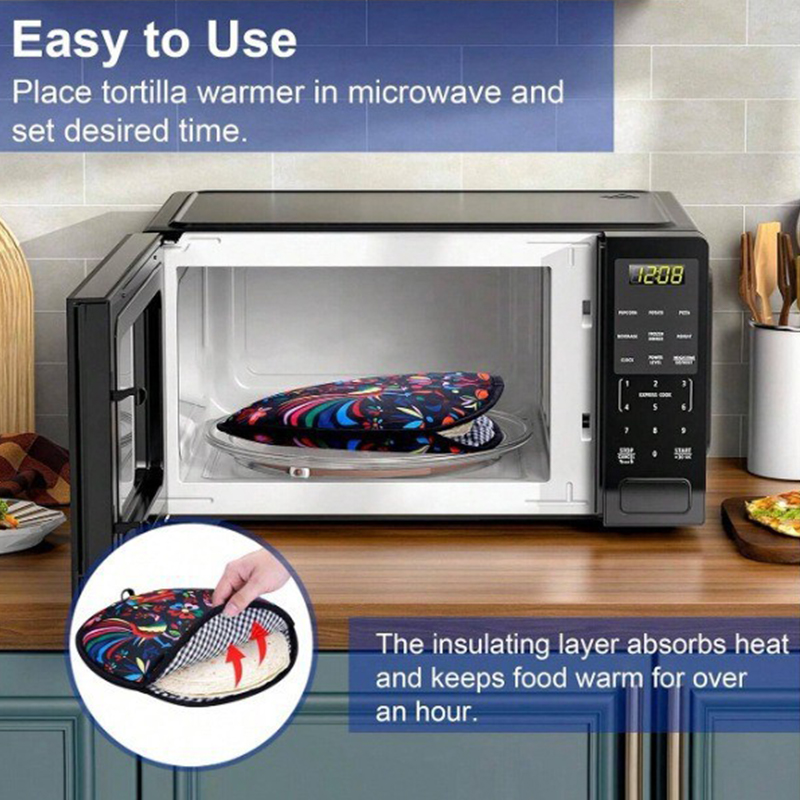 Microwave-Safe Tortilla Warmer - огляд і ціна Tortilla Warmer Cloth