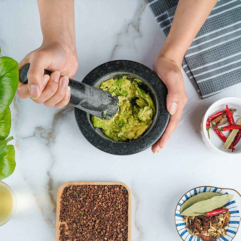 Natural Stone Garlic Press, St - огляд і ціна Mortar Pestle Granite