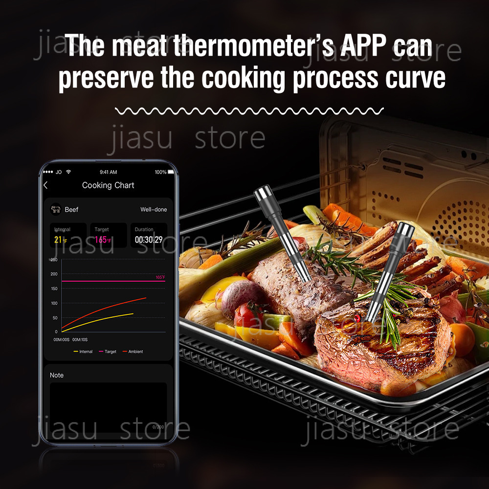 2026 Upgraded Bluetooth BBQ Th - огляд і ціна Home Cooking App