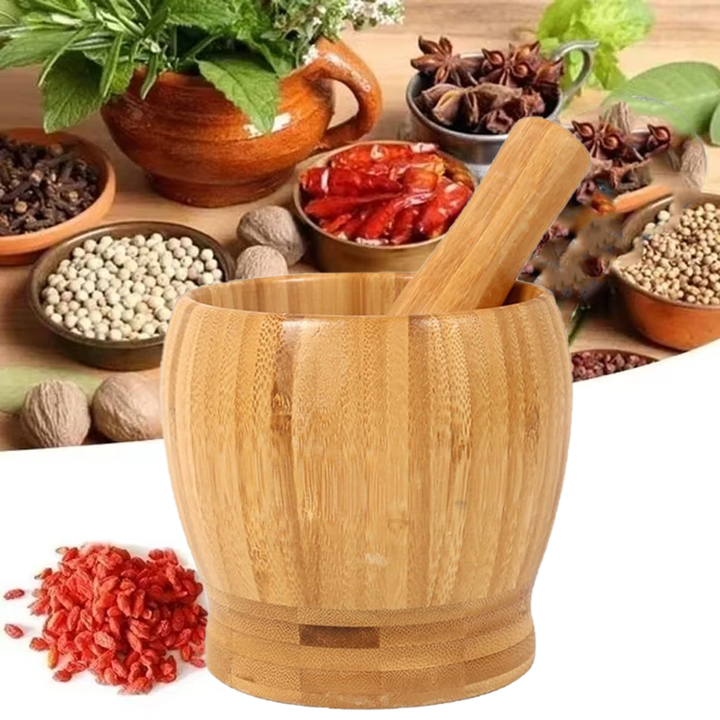 Kitchen Traditional Wooden Mor - огляд і ціна Mortar Pestle Granite