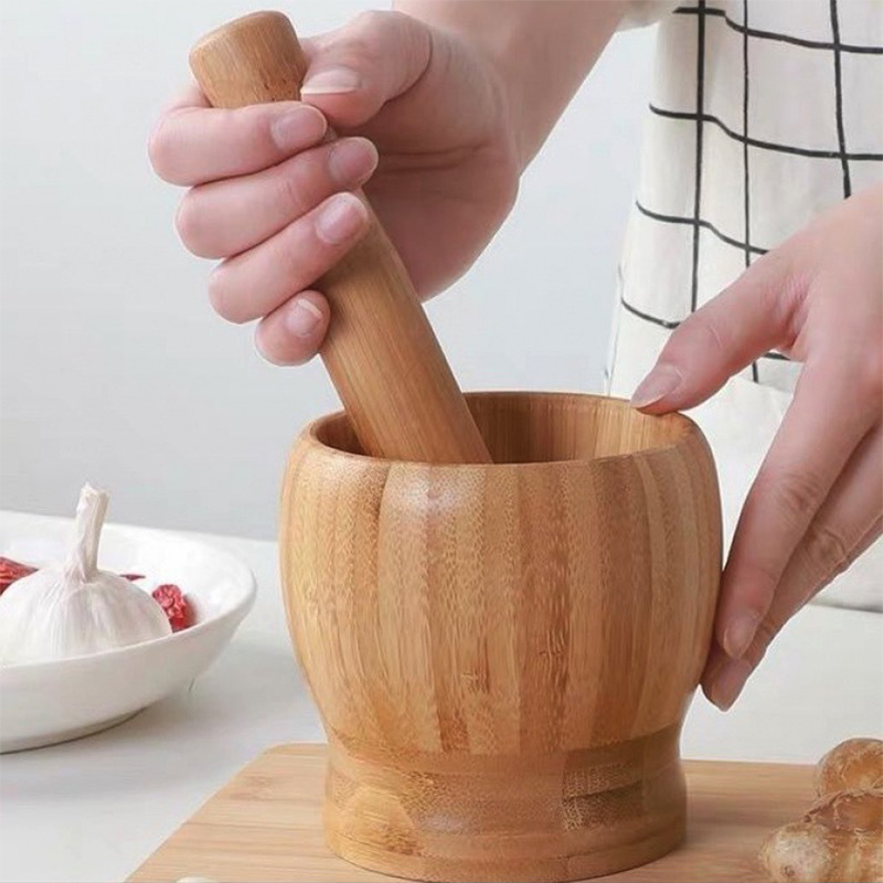 Kitchen Traditional Wooden Mor - огляд і ціна Mortar Pestle Granite