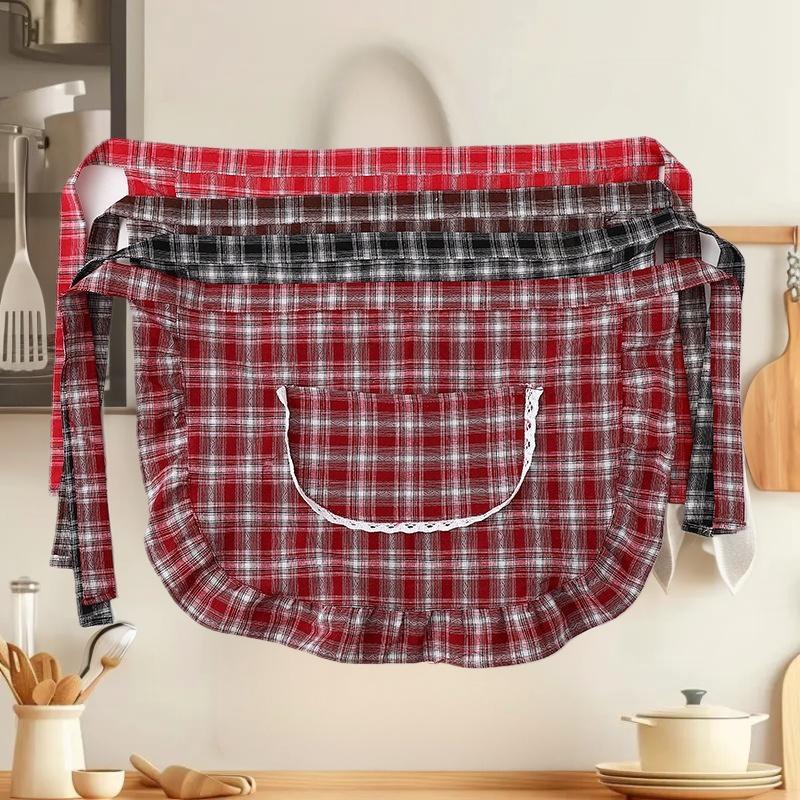 Apron Square Check Half Waist  - огляд і ціна Home Cooking Service